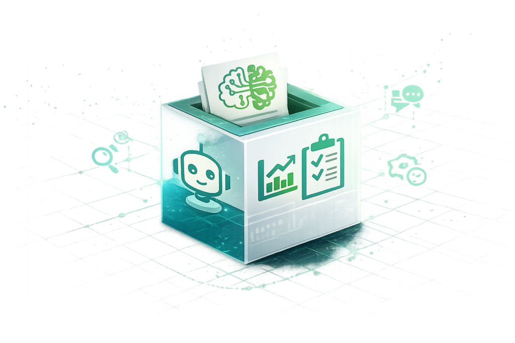 AiDiscover recorded interview capture illustration